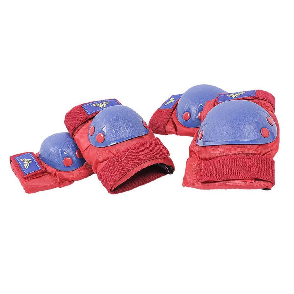 Kit De Proteção Mulher Maravilha Dc Tam M Skate Patins Bike