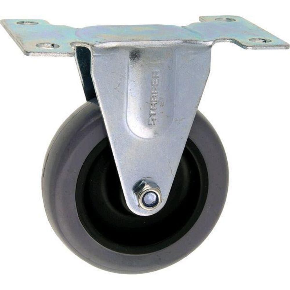 Rodízio Placa Fixa 4 Pol. 100Mm Para Aparafusar Starfer