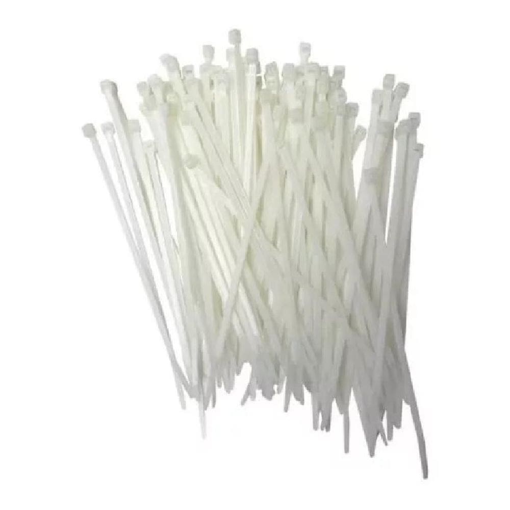 1000 Abraçadeira Starfer Nylon Branca 300X4,8Mm