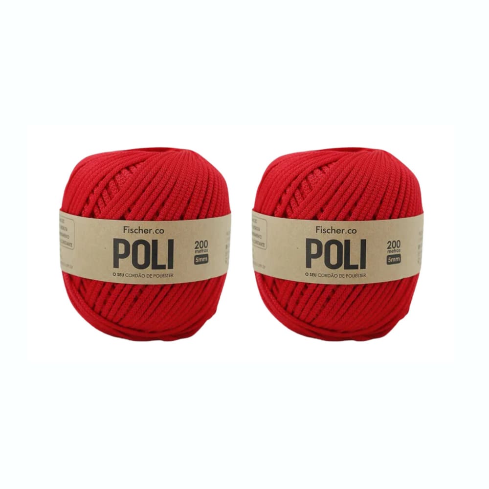 Kit 2 Fio Poli Cereja Fischer