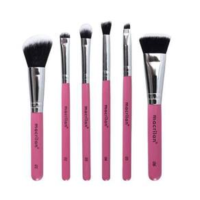Kit Com 6 Pincéis Profissionais Nécessaire-2 Travel Beauty