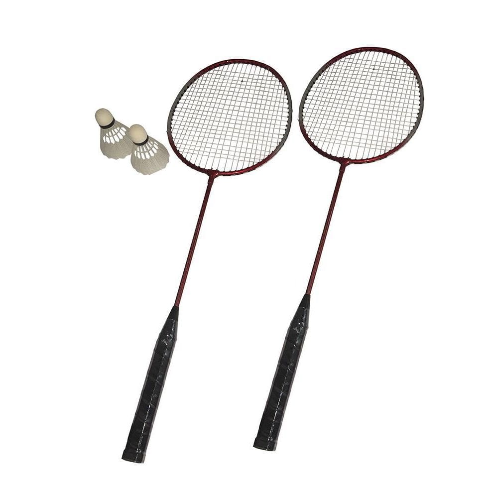 Kit Badminton Red Star - 2 Raquetes + 2 Petecas + Bolsa