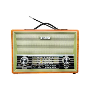 Radio Portatil Retro Com 4 Bandas Am Fm Sw Livstar