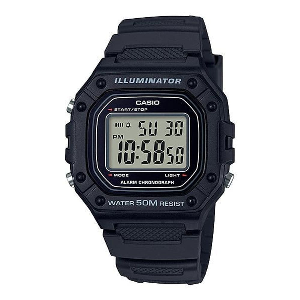 Relógio Masculino Casio Digital Preto W-218H-1Avdf