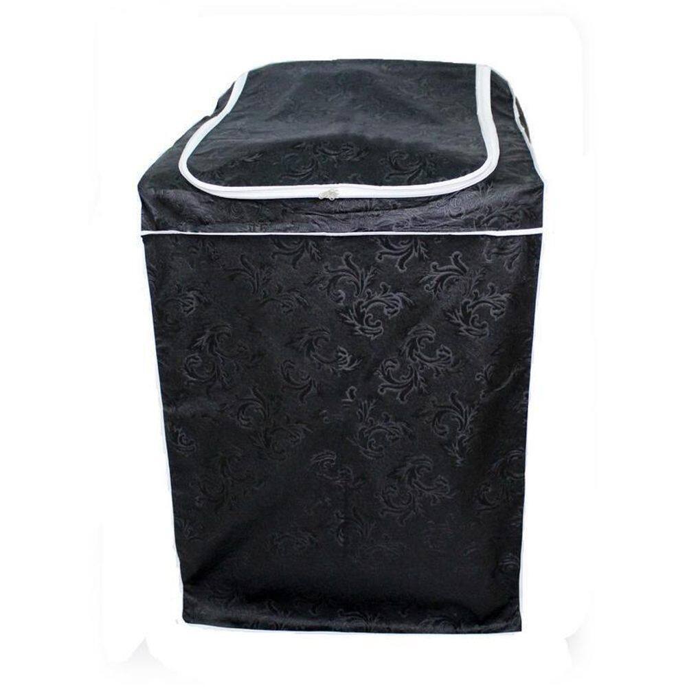 Capa Maquina De Lavar Com Zíper Electrolux, Brastemp - Preto