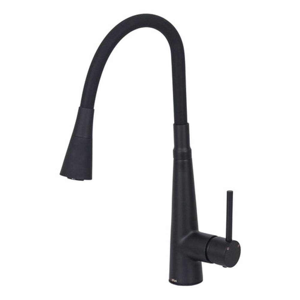 Torneira Monocomando Gourmet Cozinha Flexível Black Fosca