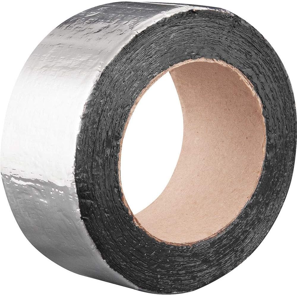 Fita Manta Asfaltica Impermeabilizante Para Vazamento e Furo Telhado Laje Rufo 5cm x 5m Auto Adesiva Aluminio Multiuso