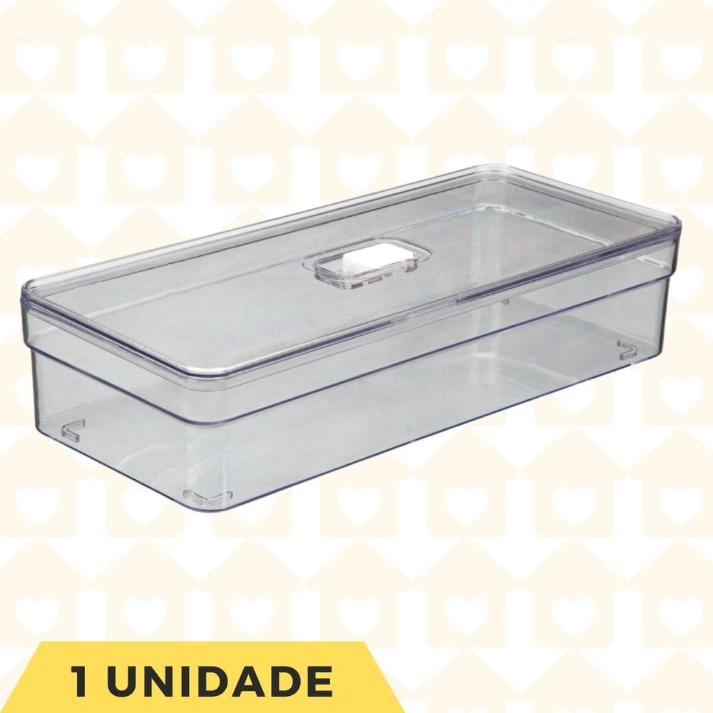 1 Un Organizador Acrilico Transparente Porta Ovos Com Tampa