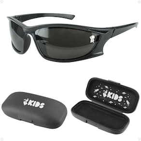 Óculos Sol Infantil Menino Proteção UV Esportivo + Case Acetato Qualidade Premium Social Praia Verão