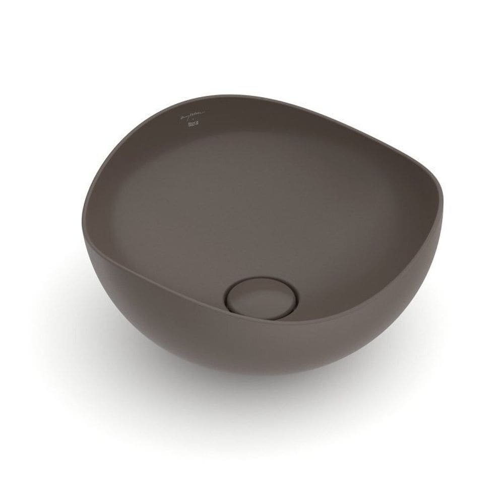 Kit 3 Cubas de Apoio 37,5x37,5cm Ruy Ohtake Roca Café