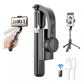 Gimbal Estabilizador Celular Tripé Pau De Selfie Altura 86cm