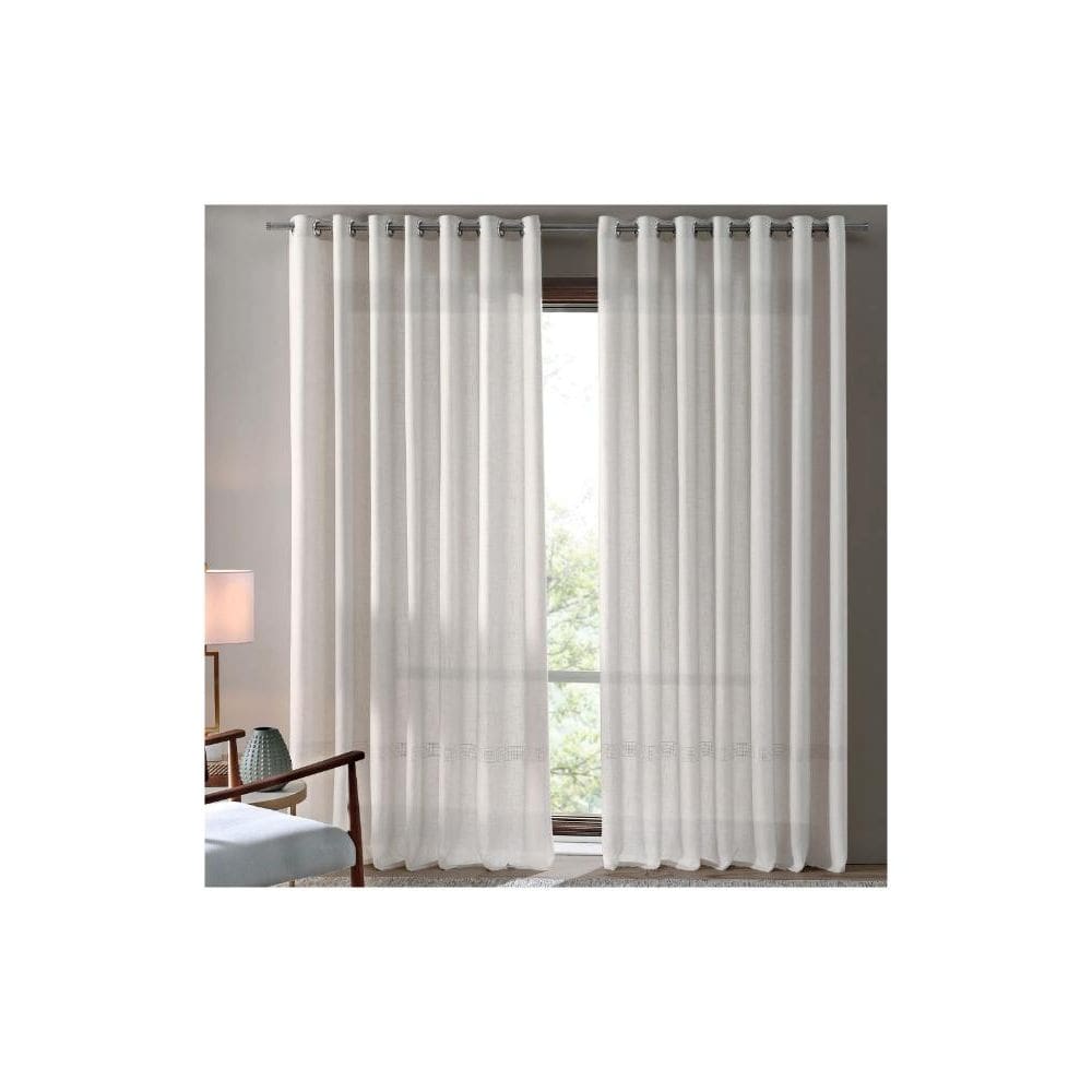 Cortina Bella Janela 420x230 cm Duplex Monte Carlo Linho