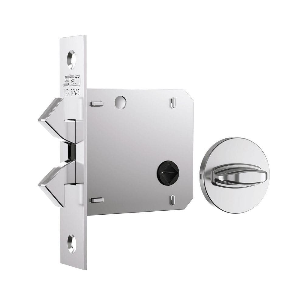 Fechadura Porta Correr Biel 1006-S Wc Redonda Classic Inox