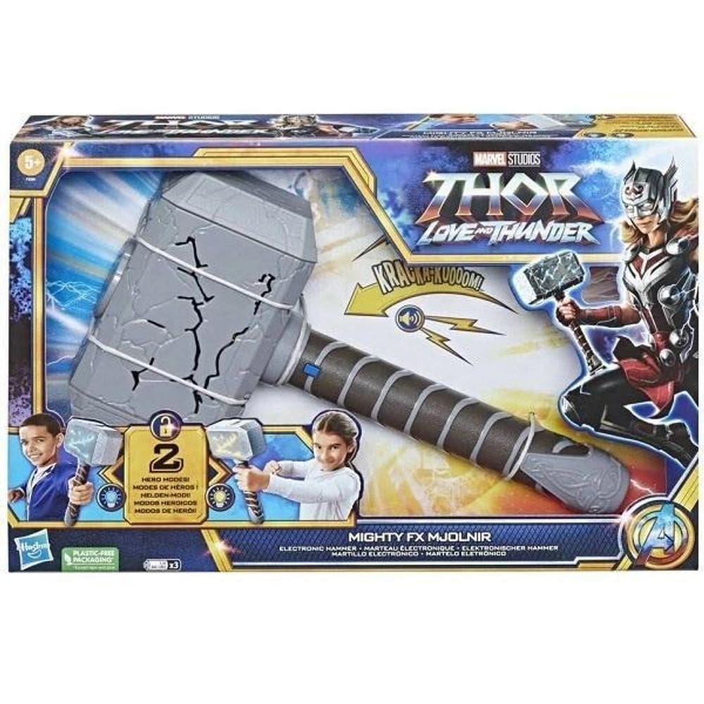 Martelo Eletronico Thor De Thor Love E Thunder Hasbro F3359