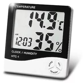 Termômetro Higrômetro LCD - Temp. e Umidade -10°C a +50°C