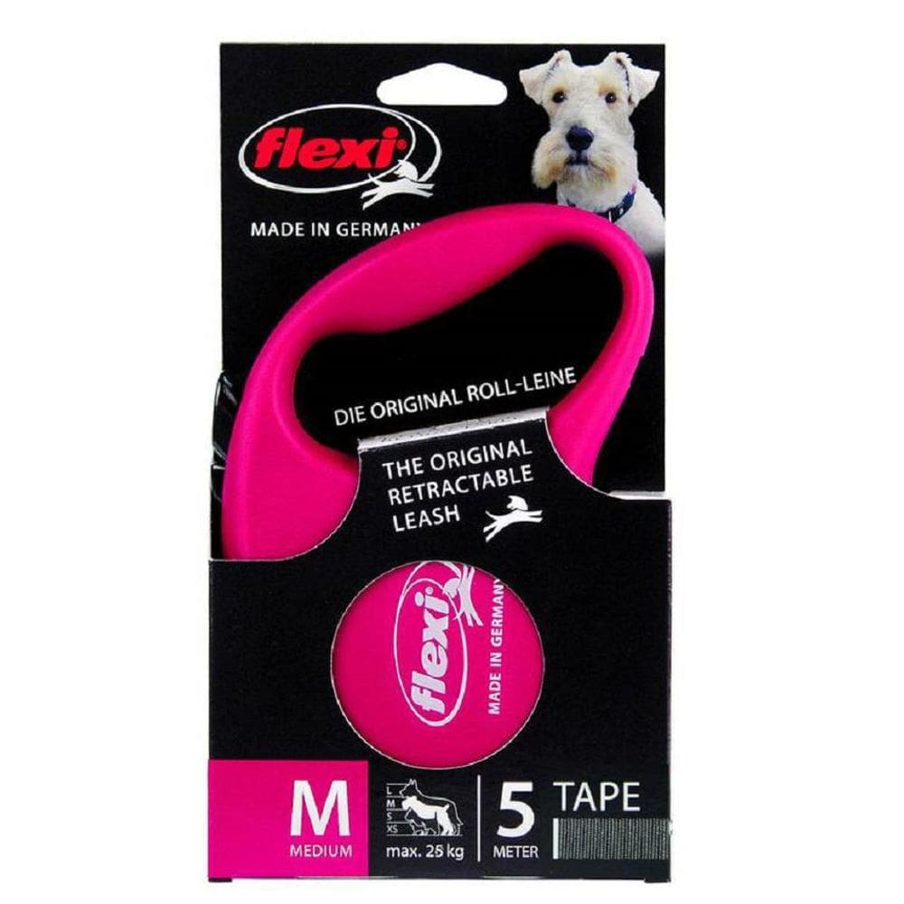 Guia Flexi Fun Fita Vermelho Tamanho:M P/ Cães Até 25Kg