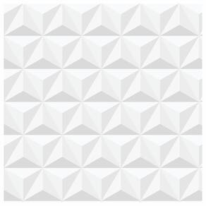 Papel De Parede Adesivo Gesso 3D Branco Vinílico 300X52Cm