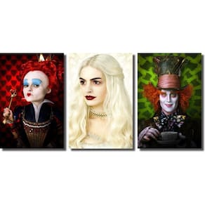 Kit Quadros Decorativos Alice No Pais Das Maravilhas