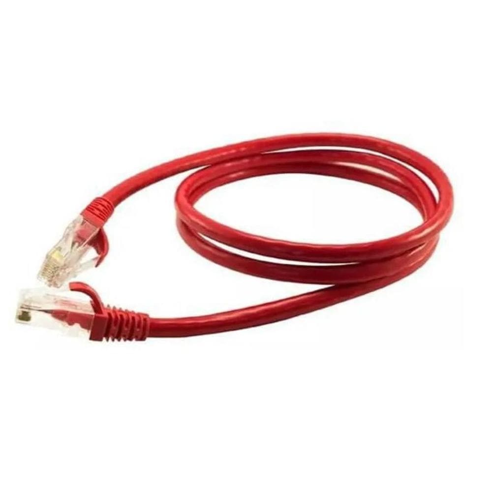 Patch Cord Cat6 Nexans 1,50 Metros Utp 4P Pvc Vermelho
