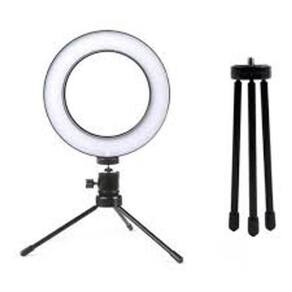 Iluminador Ring Light 10 Polegadas 25W 26Cm Com Tripé