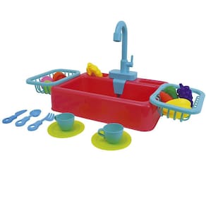 Brinquedo Pia De Cozinha Infantil Sai Água Acessórios Fenix