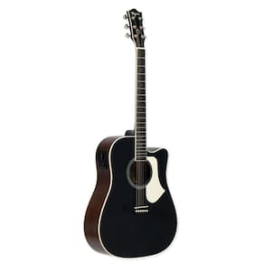 Violao Tagima Folk Cutaway Eq Aco T/ Spruce B/S Agathis Latin America Andes Bks