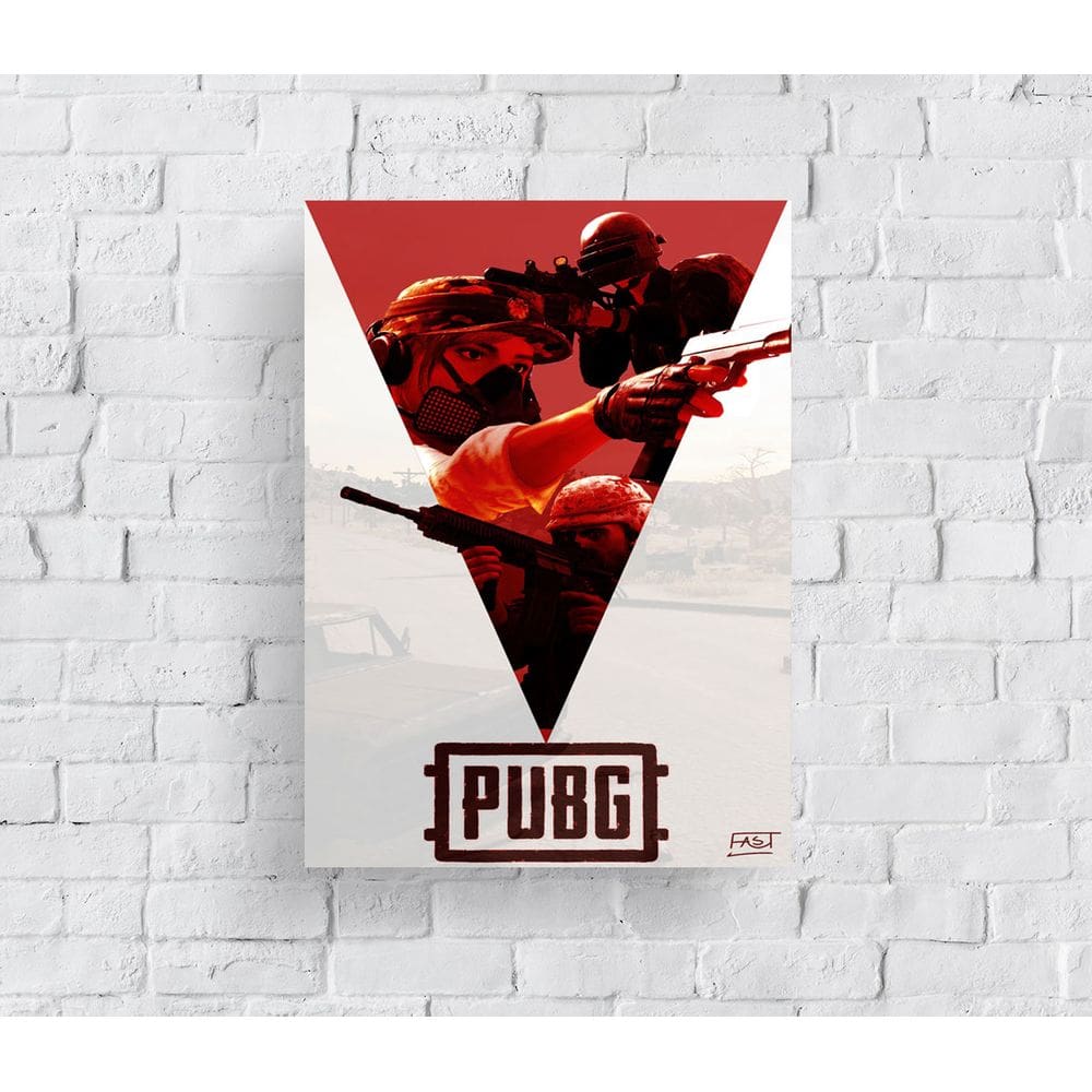 Quadro Poster MDF Playerunknown`s Battlegrounds Pubg09