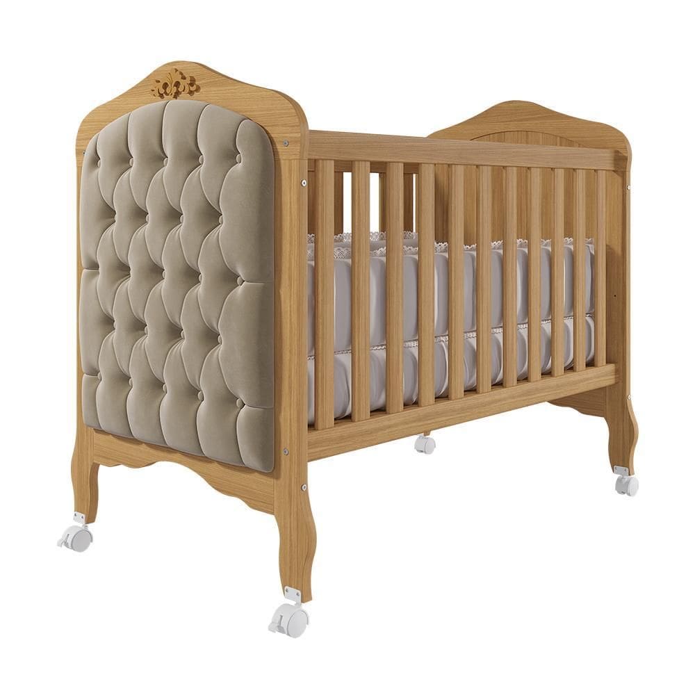 Berço Mini Cama Harmonia com Capitonê - Permóbili Baby