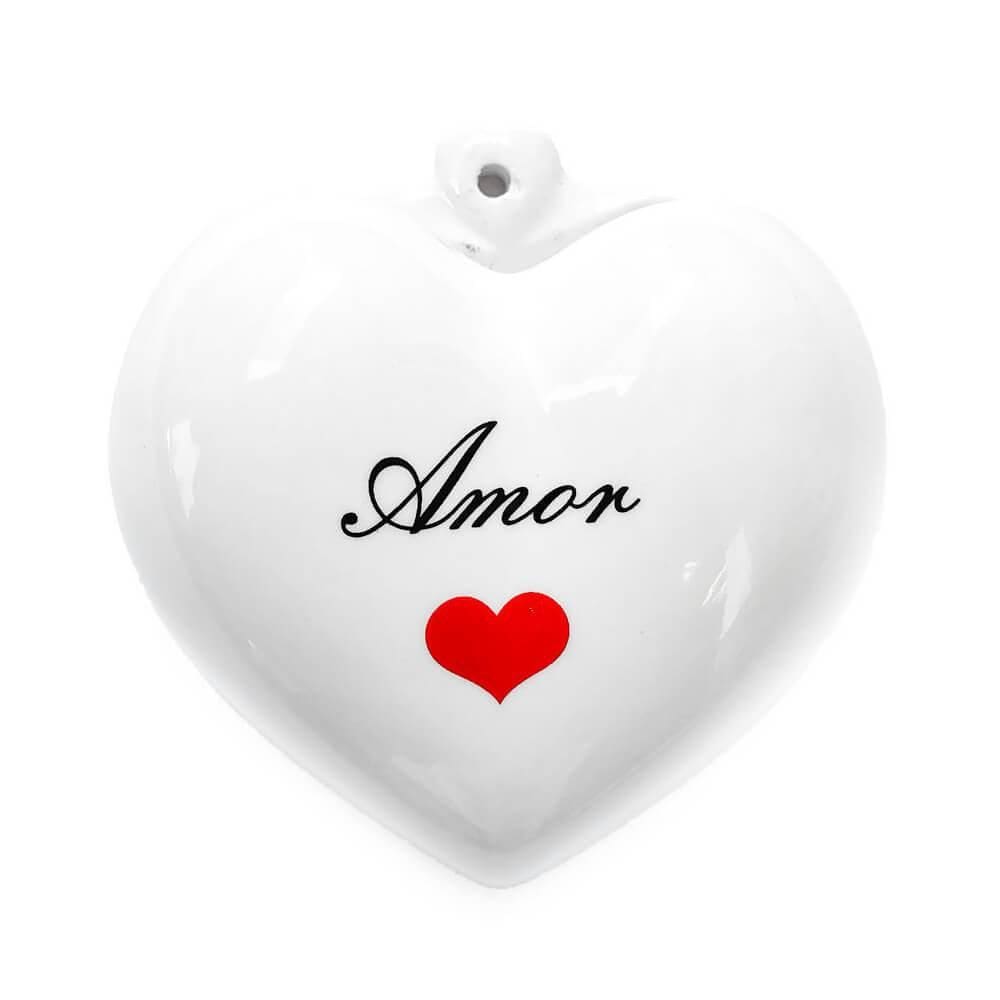 Vaso De Parede Cachepot Coração Amor 10X10X4Cm