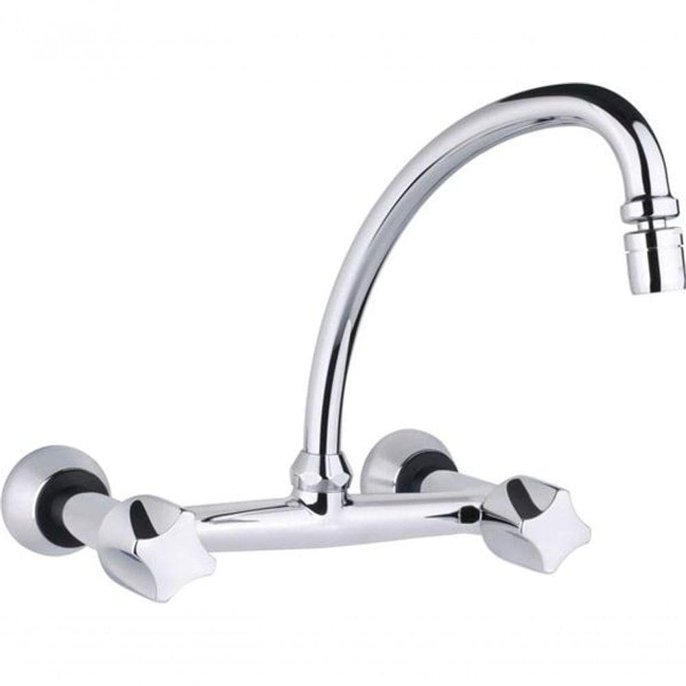 Misturador De Cozinha Parede Digital Line Tubo Cromado 1258-dl-cr Fabrimar