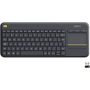Teclado Sem Fio Logitech K400 Plus Tv Com Touchpad Abnt2