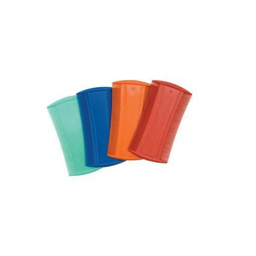 Pente Fino Plástico Sem Cabo Caspa Piolho - Cores -24 Unids