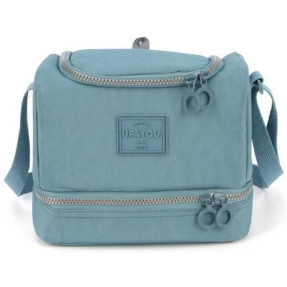 Lancheira Bolsa Térmica Escolar Crinkle Up4You - Azul