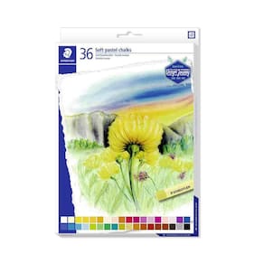 Giz Pastel Seco Staedtler Soft Karat Com 36 Cores