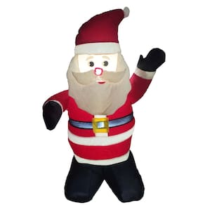 Papai Noel Inflável Iluminado Veludo Enfeite Natal Natalino Grande Inflador Embutido Decoração Loja