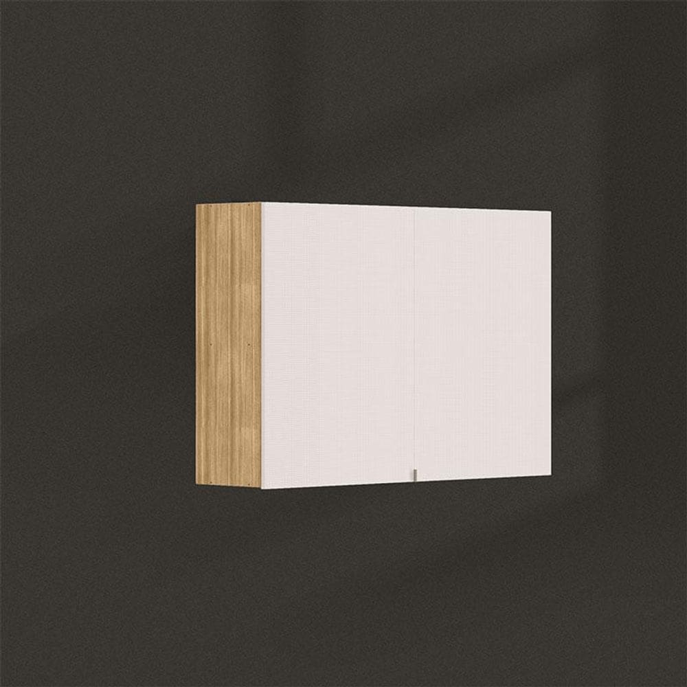Armário Aéreo Ambiente Art 2 Portas Articuladas 120cm Freijó Soft - Kits Paraná