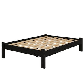 Cama Casal Turca New Madeira Maciça Cor Preto