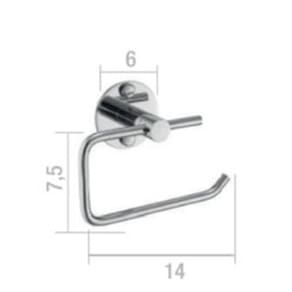 Porta Papel Higienico Inox Redondo
