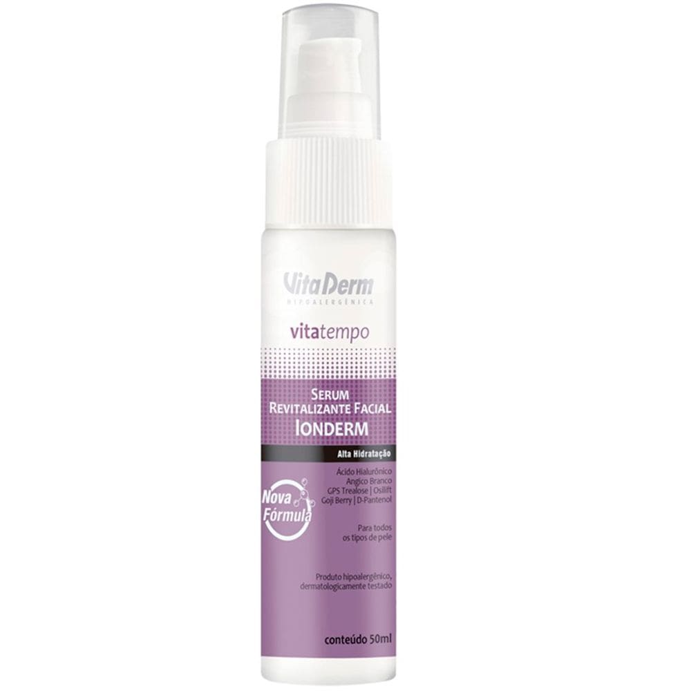 Sérum Revitalizante Facial Ionderm Vita Tempo Vita Derm  50m