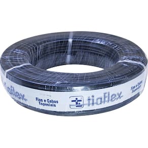 Cabo Multicanal 4P X 24AWG Preto Tiaflex - RL / 50