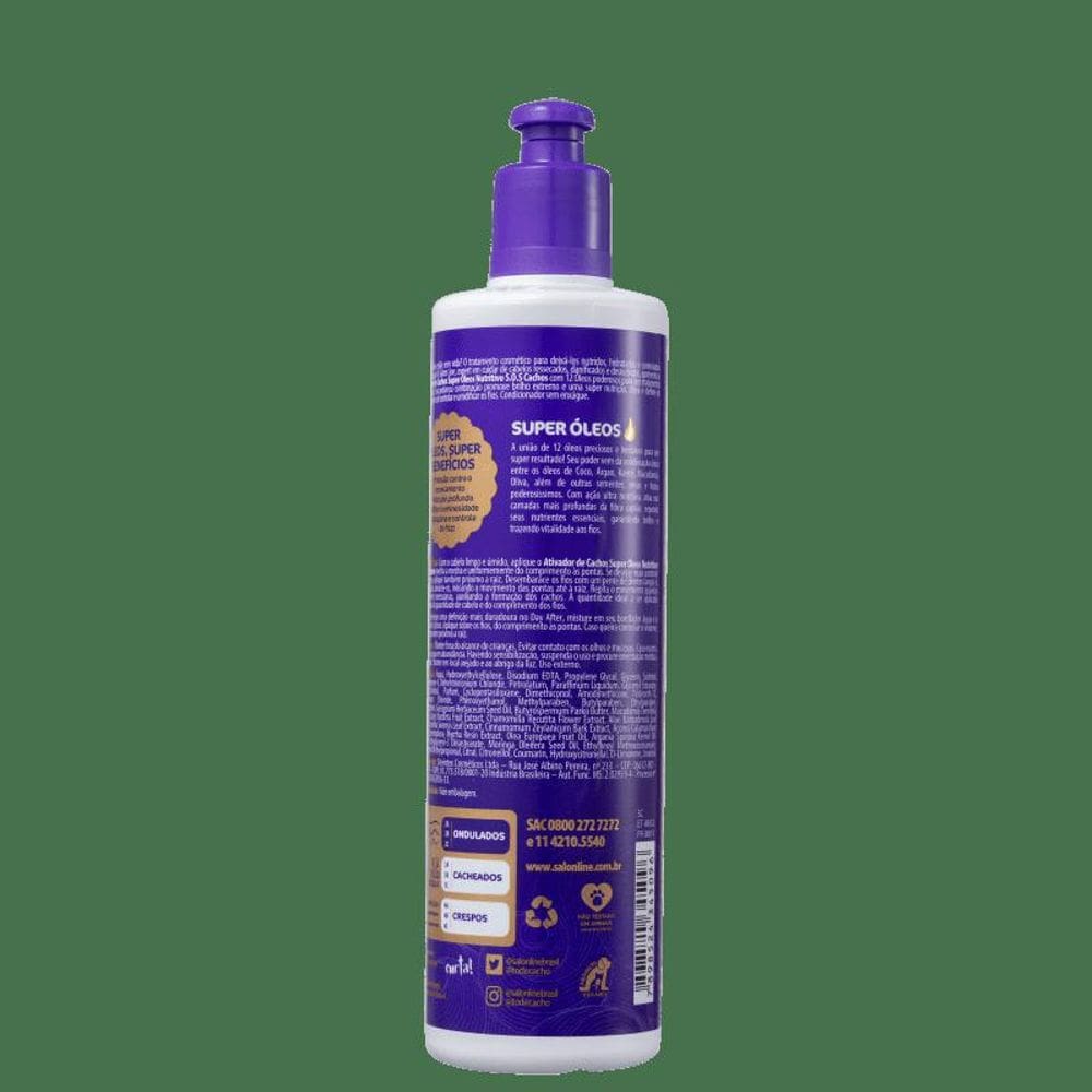 Salon Line - Ativador de Cachos S.O.S cach Super Óleos 300ml