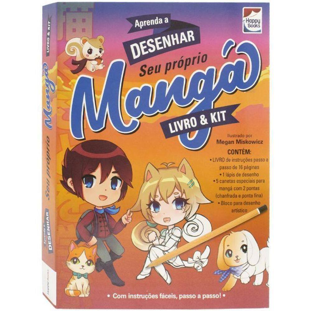 Livro & Kit Aprenda A Desenhar Mangá