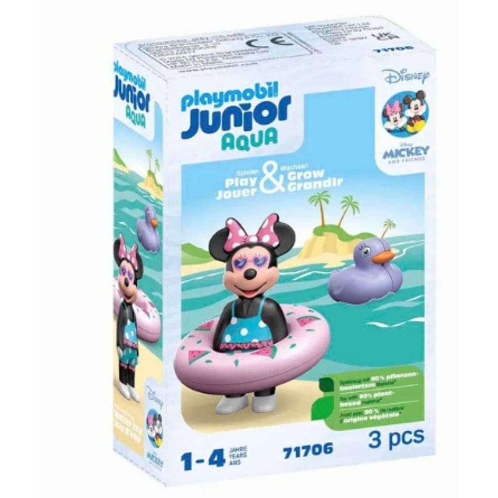 Playmobil Junior Aqua - Viagem A Praia Com A Minnie