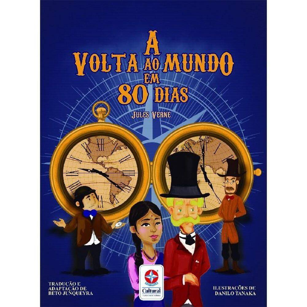 Volta ao Mundo em 80 Dias - Livro com 64 páginas