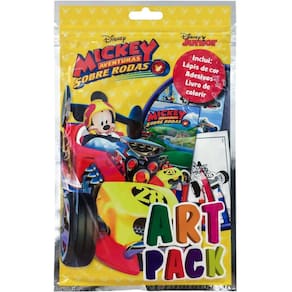 Livro Infantil Colorir Mickey Art Pack Com Adesivos E Lápis
