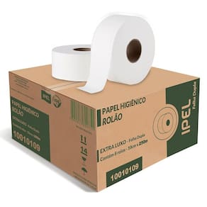 Papel Higienico Rolao Folha Dupla 100% Celulose 8X250M Ipel