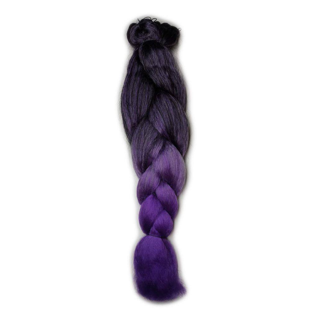 Cabelo Sintético Jumbão 399Gr Para Tranças Box Ombre Roxo