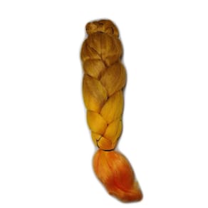 Cabelo Sintético Jumbão 399Gr Para Tranças Box Amarelo Ombre