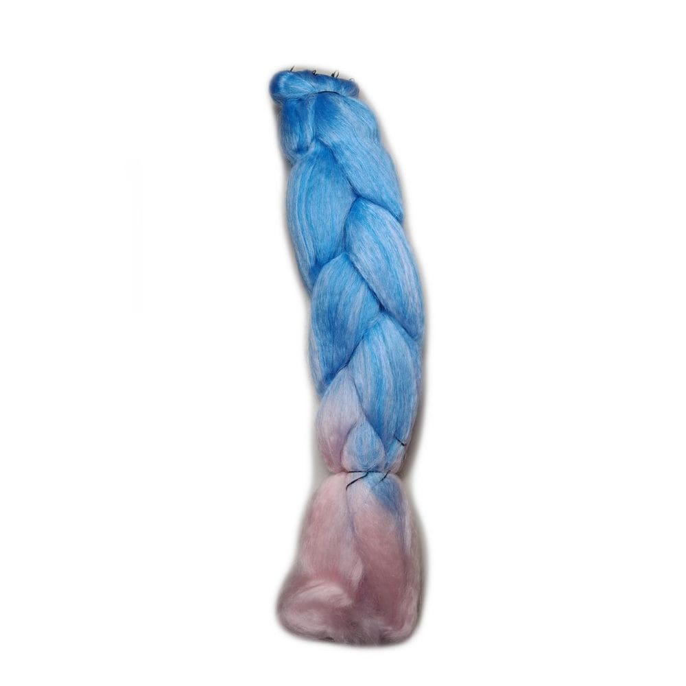 Cabelo Sintético Jumbão 399Gr Para Tranças Box Azul E Rosa