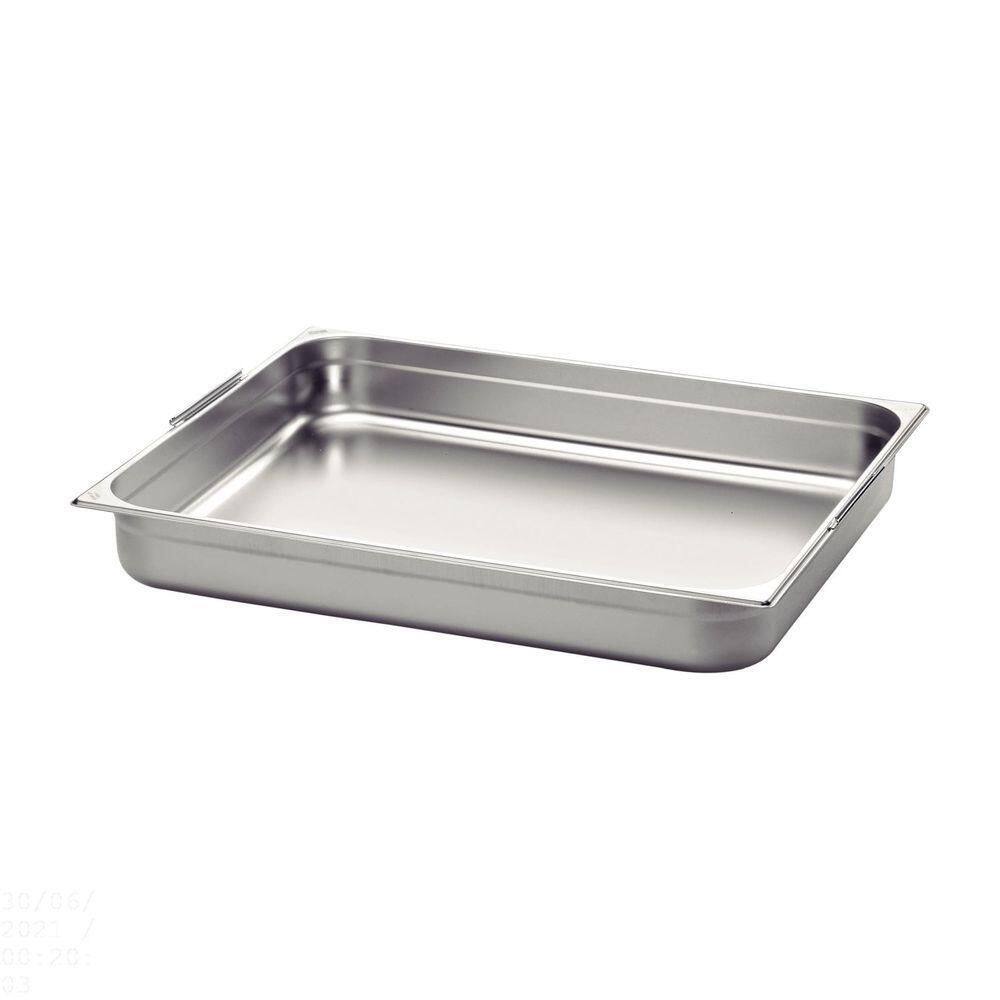 Cuba Tramontina Gn 1/1 Em Aço Inox Com Alças Móveis Profundidade 65 Mm - Aço 304 Tramontina